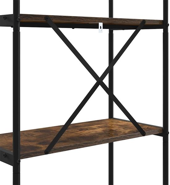 vidaXL Bücherregal Geräucherte Eiche 60 x 30 x 183 cm Holzwerkstoff 879853 Bild 9