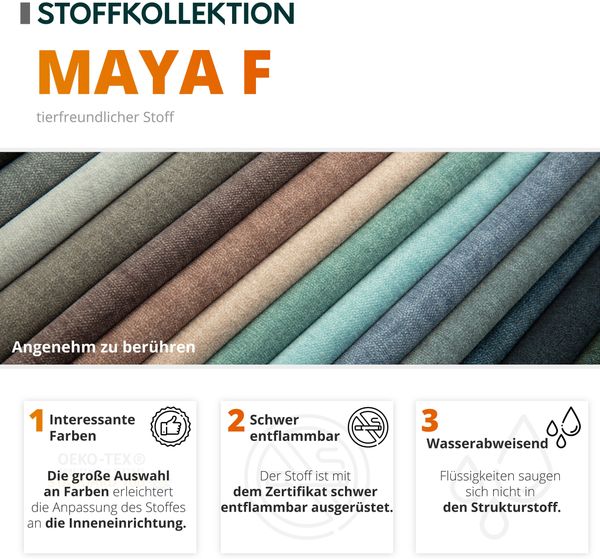 Wohnlandschaft Alia Premium (Farbe: Maya 09 + Mokka 71) Bild 8