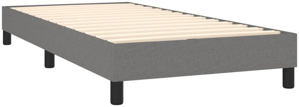 vidaXL Boxspringbett mit Matratze Dunkelgrau 90x190 cm Stoff 3140338 Bild 4
