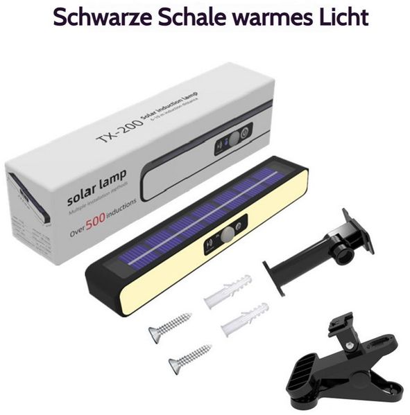 VIVIHEYDAY LED Solarleuchte Solarlampen für Außen, Solarleuchte mit Bewegungsmelder, Sicherheitswandleuchte 3 Modi Wasserdichte Wandleuchte Garten