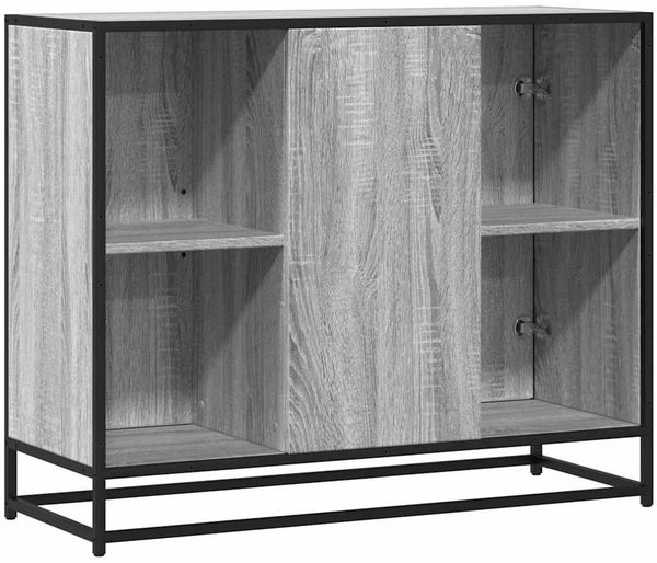 Sideboard, Kommode Grau Sonoma 92x35x76 cm Holzwerkstoff j1691p Bild 6