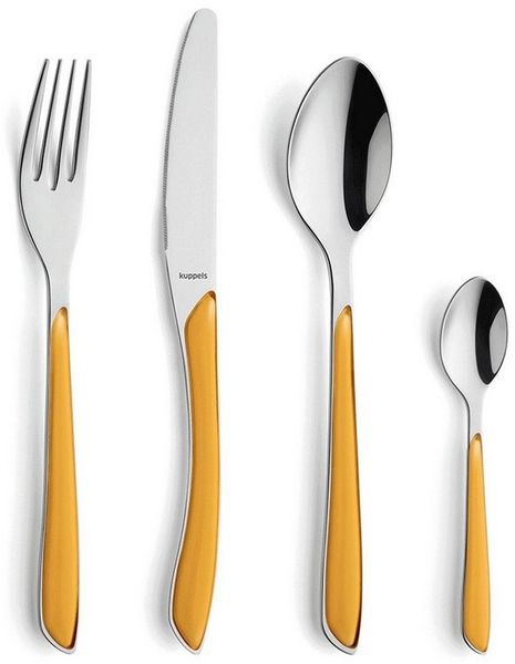 Kuppels PRISMA Besteckset 24-teilig senfgelb mattiert