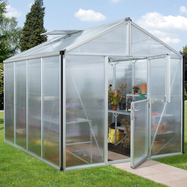 Vitavia Gewächshaus "Zeus 8100", aluminium eloxiert, 8,1 m²,10 mm HKP