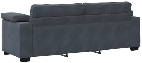 vidaXL 3-Sitzer-Sofa Dunkelgrau 220x77x82 cm Samt 4105278 Bild 6