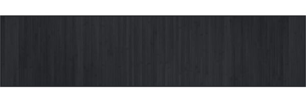 vidaXL Teppich Rechteckig Schwarz 70x300 cm Bambus 376876 Bild 2