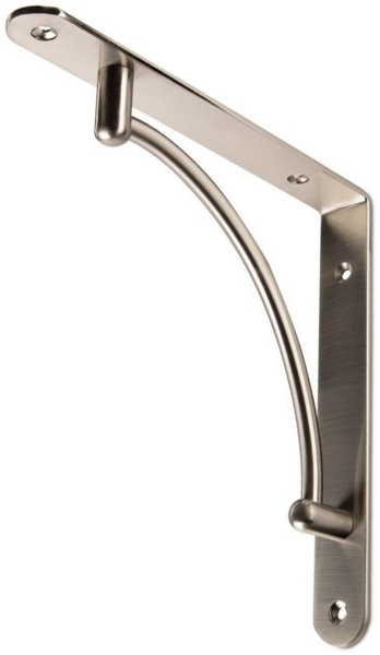 SO-TECH® Wandregalhalter Garderobenkonsole Regalkonsole RK03, 2-tlg, Edelstahloptik