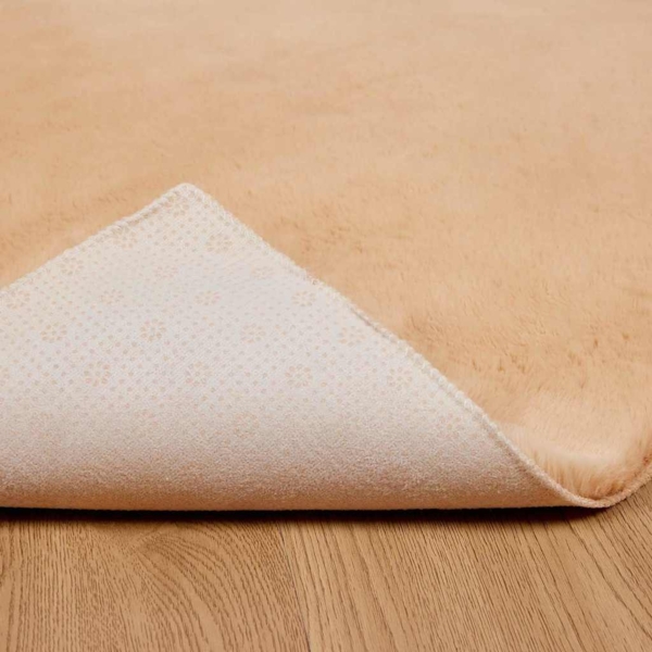 vidaXL Kunstfell Hasen Teppich Taupe 80x150 cm Polyester 42021742 Bild 5