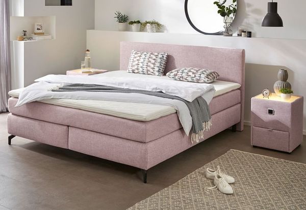 Jockenhöfer Gruppe Boxspringbett "Alinas" inkl. Topper, erhältlich in unterschiedlichen Breiten und Farbvarianten
