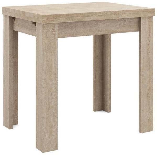 Esstisch 'Monzi' ausziehbar, eiche saegerau, 80 x 78 x 60 cm