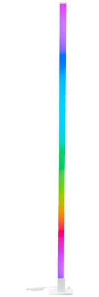 Lightbox Stehlampe, RGB-LED Stehleuchte, 150 cm, digitales RGB, Musiksensor, dimmbar, weiß