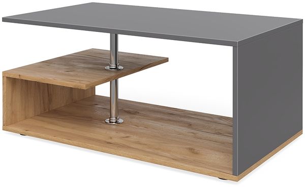 Couchtisch Guillermo Anthrazit/Sandeiche 91 x 52.6 cm Vicco
