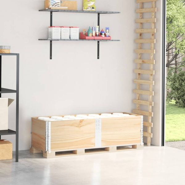 vidaXL Paletten-Aufsatzrahmen 2 Stk. 150x50 cm Massivholz Kiefer 4010297