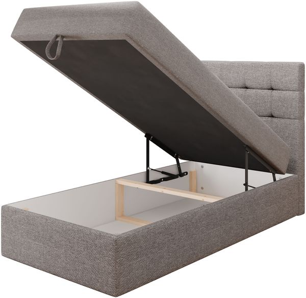 Boxspringbett Gazel Single Boucle (Farbe: Lambi 08, Größe: 100 x 200) Bild 3