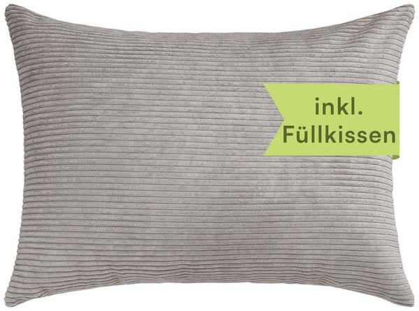 Selfitex Dekokissen 60 x 80 cm inkl. Füllkissen, Sofakissen, versch. Stoffe zur Auswahl, für Couch, Sofa und Bett