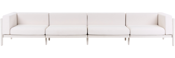 Gartensofa 4-Sitzer FERRETTI Hellbeige Bild 1