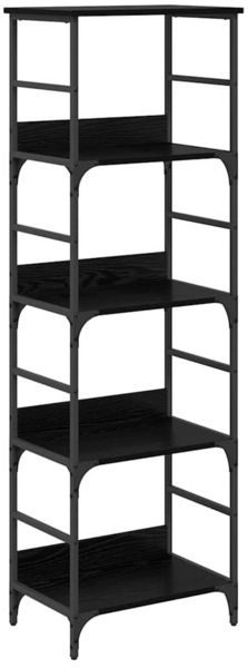 vidaXL Bücherregal Schwarz Eichen-Optik 50 x 33 x 153 cm Holzwerkstoff 882756