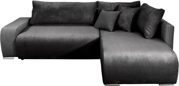 COLLECTION AB Ecksofa Poppy L-Form, B: 227 cm, Bettfunktion, Bettkasten & 1 Zierkissen