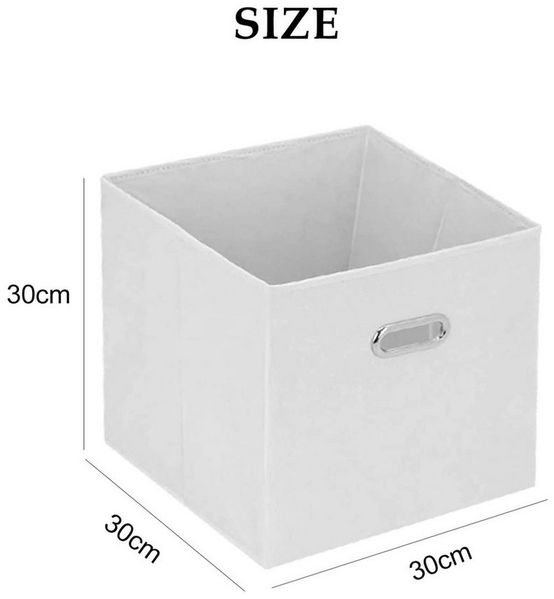Youyijia Aufbewahrungsbox Set of 8 Storage Boxes, Folding Box, 32 x 32 x 32 cm