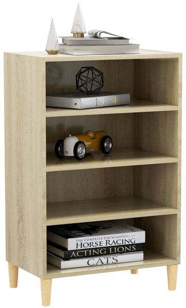 vidaXL Sideboard Sonoma-Eiche 57 x 35 x 90 cm Spanplatte [806124] Bild 3