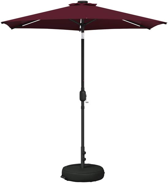 vidaXL Garten Sonnenschirm mit LED-Lichtern 230x230 cm Polyester 42036253