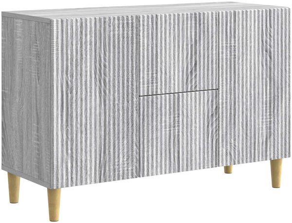vidaXL Sideboard Graues Sonoma 89 x 34,5 x 60 cm Holzwerkstoff 894661