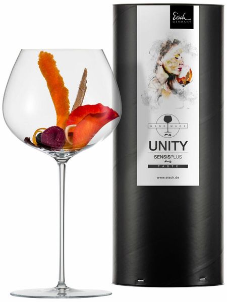 Eisch Unity SensisPlus Burgunderglas in Geschenkröhre