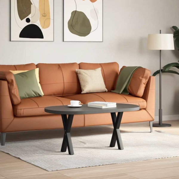 vidaXL Couchtischbeine X-Form 2 Stk. Schwarz 38x(42-43) cm Stahl 4012892