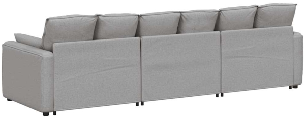 vidaXL Modulares Sofa mit Kissen Wolkengrau 3321096 Bild 6