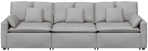 vidaXL Modulares Sofa mit Kissen Wolkengrau 3321096 Bild 4