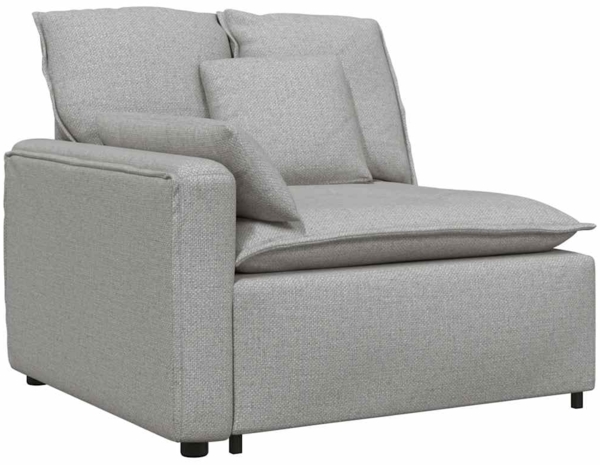 vidaXL Modulares Sofa mit Kissen Wolkengrau 3321096 Bild 2