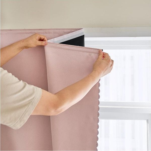 Verdunklungsrollo Selbstklebende, tragbare Verdunkelungsvorhänge, leicht zu installieren, Diwzbyn, für Wohnzimmer Thermovorhang Wohnzimmer Vorhänge Fenster