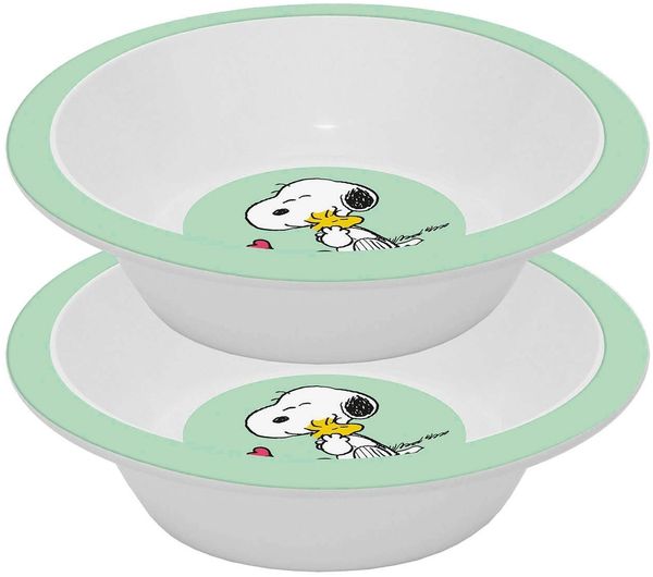 Geda Labels GmbH Müslischale Müslischale Snoopy Kids 2er Set 300ml PP, PP, (2er Set)