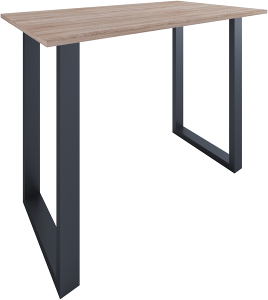 VCM Bartisch Xona 920184 Schwarz / Sonoma-Eiche H. 102 x B. 140 x T. 80 cm Bild 2