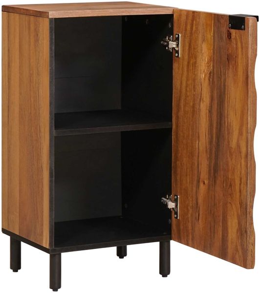 Sideboard, Kommode mit Speicher Akazienbraune Oberfläche 40 x 33 x 75 cm j2218p