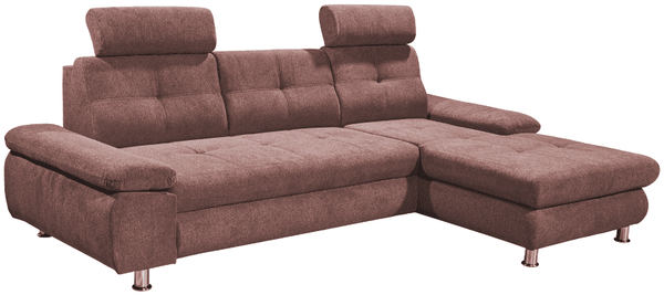 Ecksofa Alba von Ed Exciting Design – Stilvolles Sofa mit Stoff Brego, Schlaffunktion & Bettkasten, beidseitig bestellbar