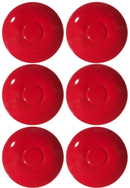 Ritzenhoff & Breker DOPPIO Kaffeeuntertasse 16 cm rot 6er Set
