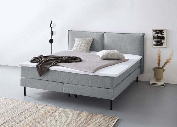 LeGer Home by Lena Gercke Bett ERIK Boxbett mit Bonnell-/Taschen-Federkernmatratze, Breite 160/180cm, wahlweise Härtegrad der Matratze H2/H3/H4, Polsterbett mit/ohne Topper