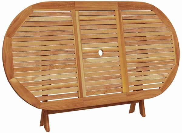 vidaXL Garten Essgruppe 5 pcs Cremeweiß Akazie Massivholz 3375742 Bild 10