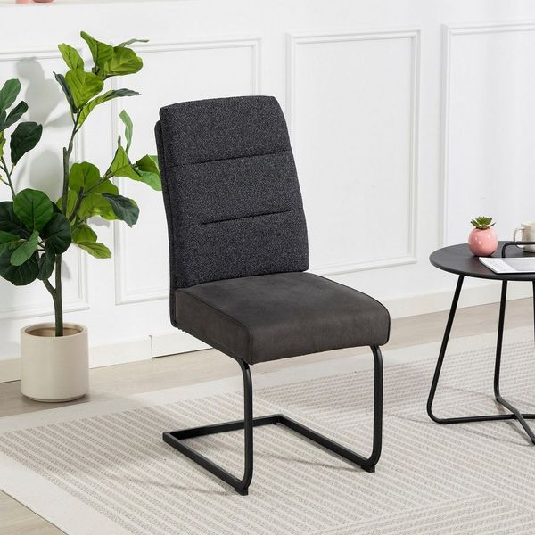 Duo Collection Freischwinger MARGA - Esszimmer in Anthrazit