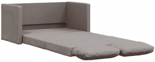 vidaXL Bodensofa mit Schlaffunktion Taupe 112x174x55 cm Stoff 353969