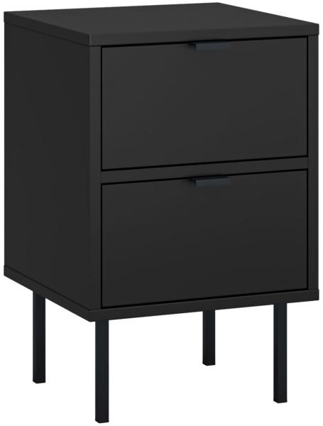 Nachtkonsole Ido Nachtschrank 35x34x54cm schwarz