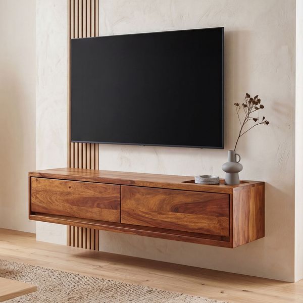 Lowboard >Jalna< (B/H/T: 108x25x34 cm) in Braun - 108x25x34 (BxHxT)
