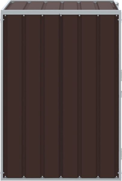vidaXL Mülltonnenbox für 1 Tonne Braun 72x81x115 cm Stahl 4006174 Bild 6