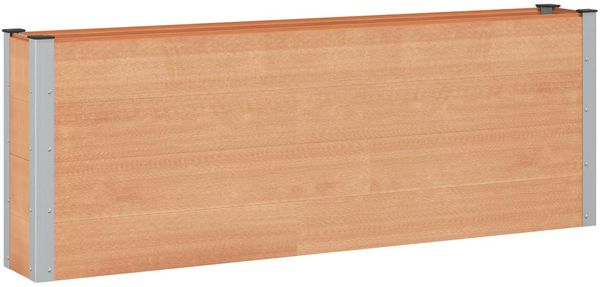vidaXL Hochbeet Braun 200 x 30 x 72 cm WPC und Aluminium 42039031