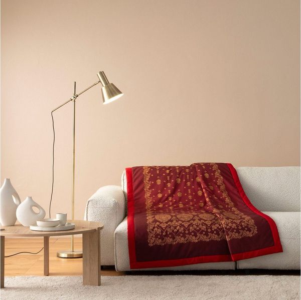 Plaid Bassetti Plaid GOLD DECOR, R1 Bordeaux 135 x 190, Bassetti
