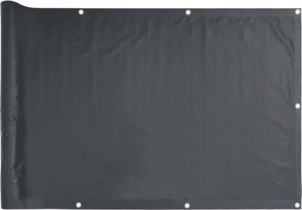 vidaXL Balkon-Sichtschutz Anthrazit 400x90 cm PVC 4005429