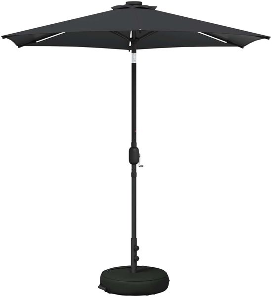 vidaXL Garten Sonnenschirm mit LED-Lichtern 230x230 cm Polyester 42036251