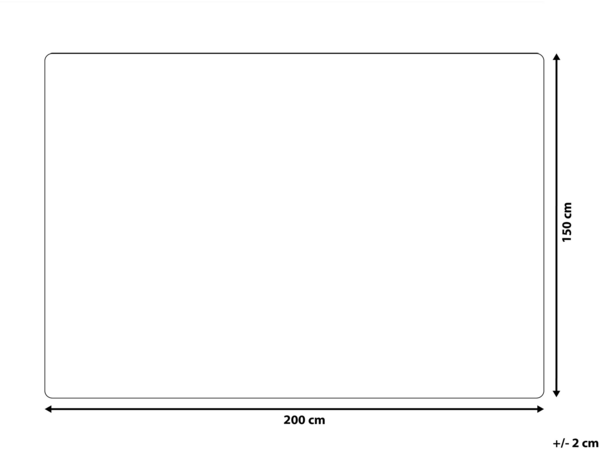 beliani 'ILEN' Tagesdecke, Baumwolle, Beige, 150x200 cm Bild 2