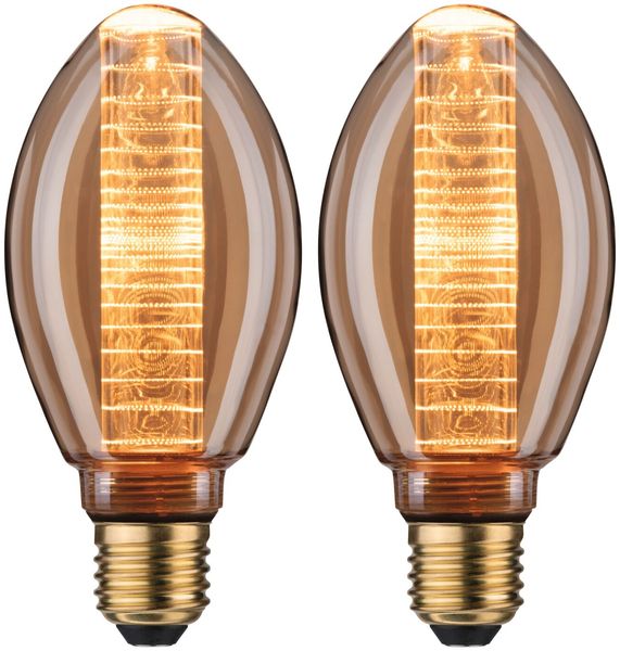 Inner Glow Edition Set LED Innenkolben E27 230V 2x230lm 2x4W 1800K Gold Ringmuster