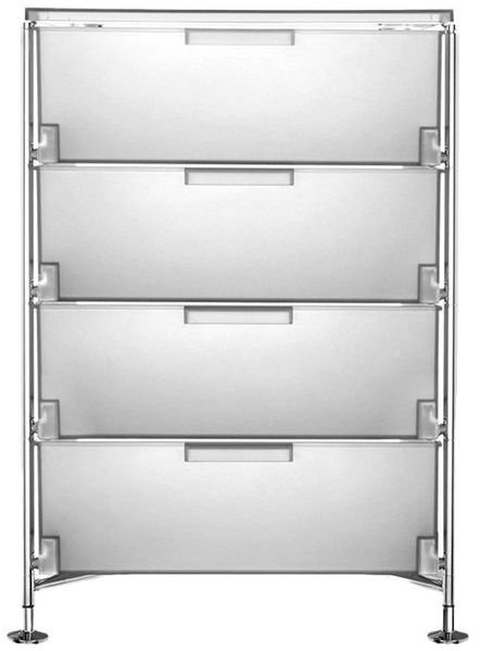 Kartell Mobil Aufbewahrungsschrank Stahl/Verchromt
